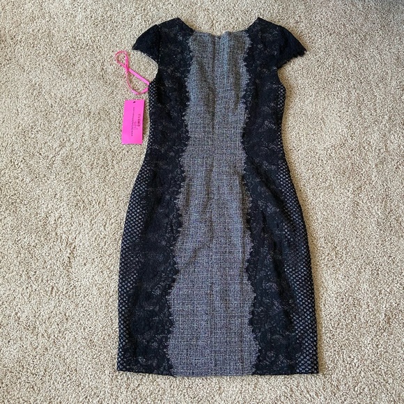 NWT Betsey Johnson black lace dress - Picture 7 of 7